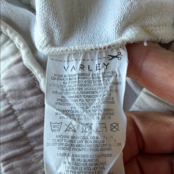 Varley Cream and Rose French Terry Joggers - Picture 5 of 6